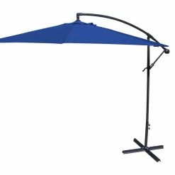 Jordan Manufacturing 10' STEEL OFFSET UMBRELLA- NAVY