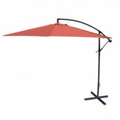 Jordan Manufacturing Umbrellas 10' STEEL OFFSET UMBRELLA- MELON
