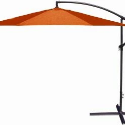 Jordan Manufacturing Umbrellas 10' STEEL OFFSET UMBRELLA- ORANGE