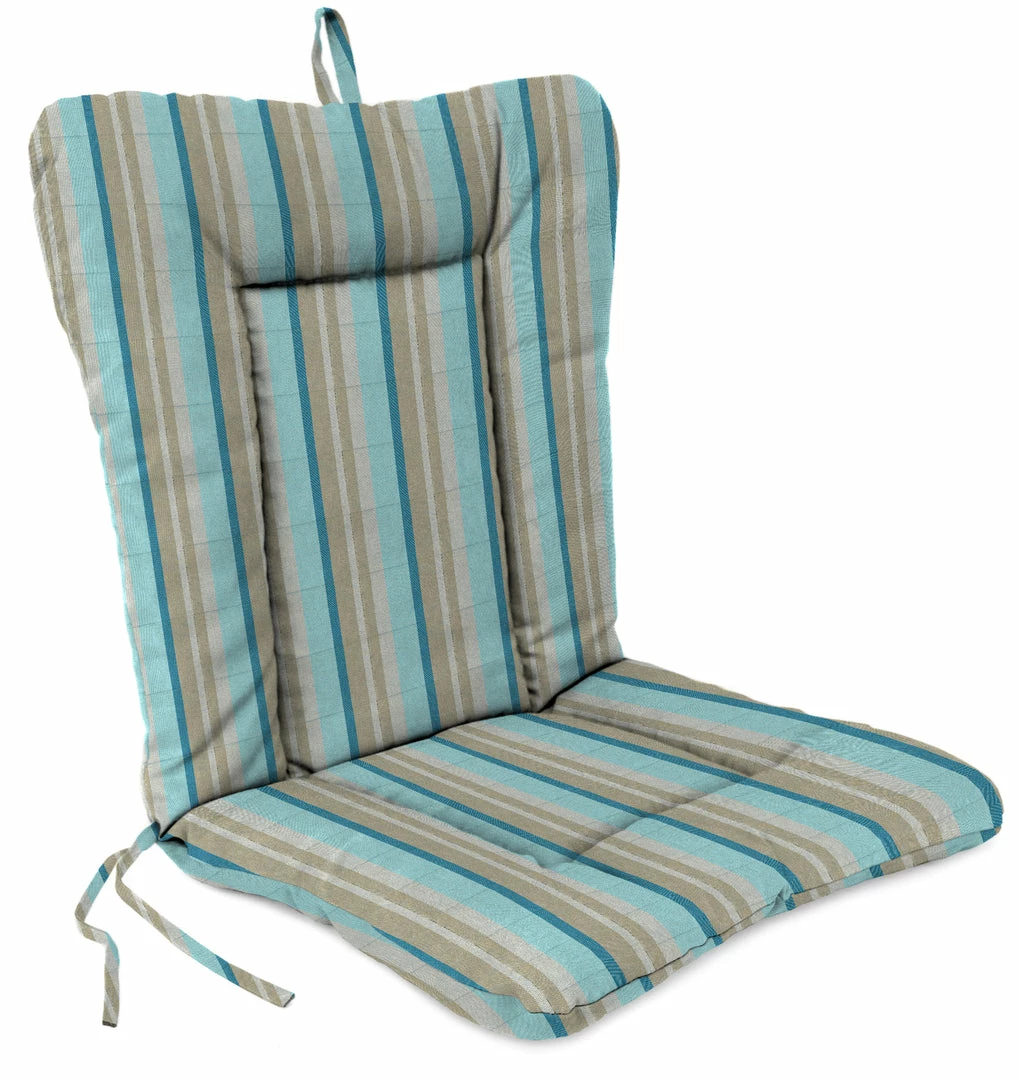 Jordan Manufacturing Outdoor Knife Edge Euro Style Chair Cushion- Sunbrella GETAWAY MIST GLEN RAVEN Custom Order Cushions 1 Jordan Manufacturing Outdoor Knife Edge Euro Style Chair Cushion- Sunbrella GETAWAY MIST GLEN RAVEN Custom Order Cushions