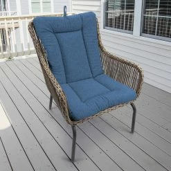 Jordan Manufacturing Outdoor Knife Edge Euro Style Chair Cushion-HUSK TEXTURE CAPRI RICHLOOM Custom Order Cushions