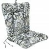 Jordan Manufacturing Outdoor Knife Edge Euro Style Chair Cushion-COPELAND NOIR RICHLOOM Custom Order Cushions