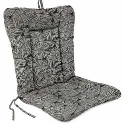 Jordan Manufacturing Outdoor Knife Edge Euro Style Chair Cushion-TALIA NOIR RICHLOOM