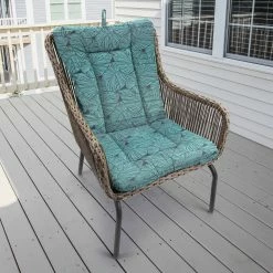 Jordan Manufacturing Outdoor Knife Edge Euro Style Chair Cushion-TALIA CARIBE RICHLOOM Custom Order Cushions