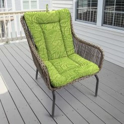 Jordan Manufacturing Custom Order Cushions Outdoor Knife Edge Euro Style Chair Cushion-MAVEN LEAF RICHLOOM