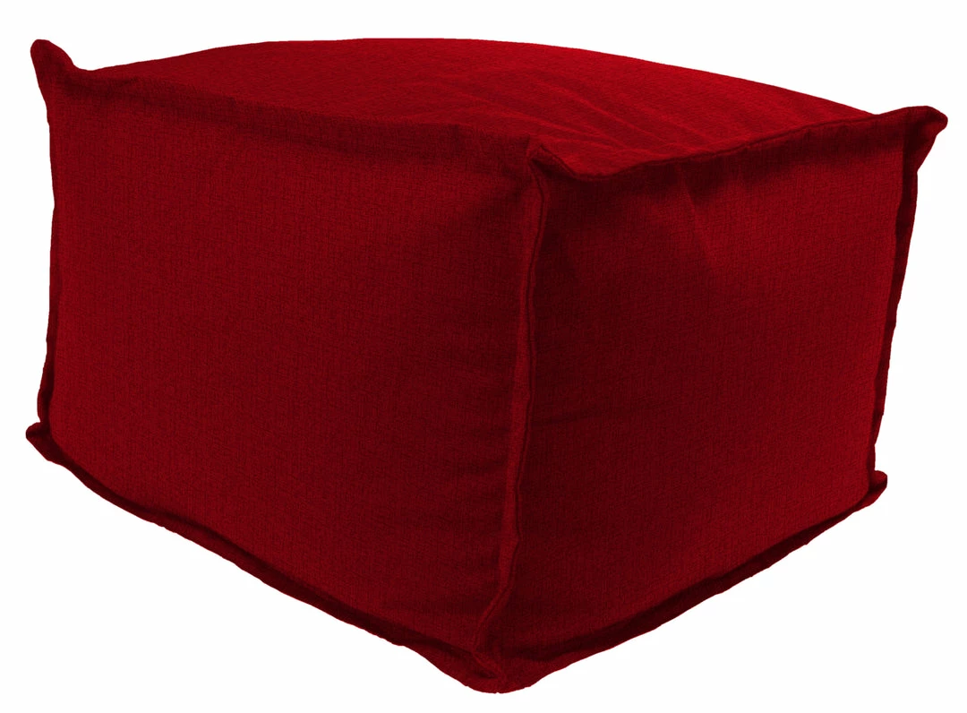 Jordan Manufacturing 20" Square Outdoor Bead Filled Pouf/Ottoman-MCHUSK BERRY RICHLOOM Custom Order Cushions 1 Jordan Manufacturing 20" Square Outdoor Bead Filled Pouf/Ottoman-MCHUSK BERRY RICHLOOM Custom Order Cushions