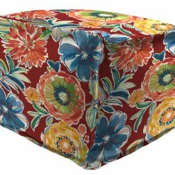Jordan Manufacturing 20" Square Outdoor Bead Filled Pouf/Ottoman-COLSEN BERRY RICHLOOM Custom Order Cushions
