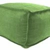 Jordan Manufacturing 20" Square Outdoor Bead Filled Pouf/Ottoman-TORY PALM RICHLOOM