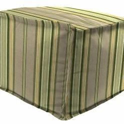 Jordan Manufacturing 20" Square Outdoor Bead Filled Pouf/Ottoman-TERRACE SUNRISE RICHLOOM Custom Order Cushions