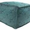 Jordan Manufacturing Custom Order Cushions 20" Square Outdoor Bead Filled Pouf/Ottoman-TALIA CARIBE RICHLOOM