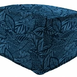 Jordan Manufacturing 20" Square Outdoor Bead Filled Pouf/Ottoman-MAVEN CAPRI Custom Order Cushions
