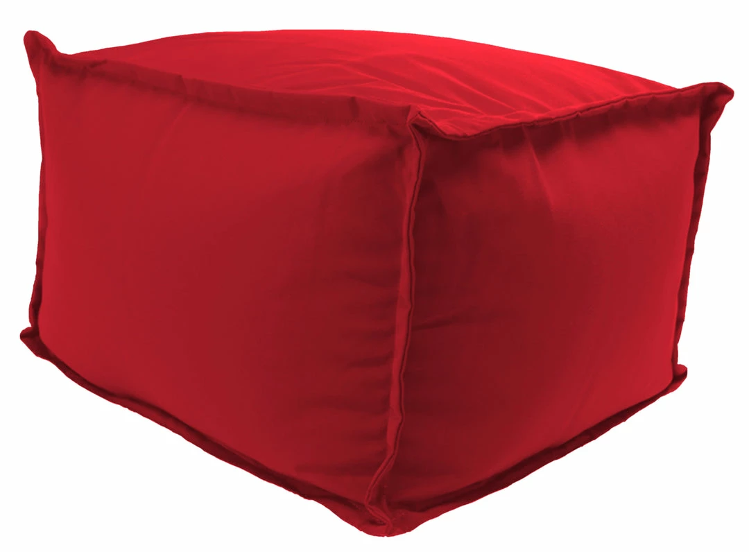 Jordan Manufacturing Custom Order Cushions 20" Square Outdoor Bead Filled Pouf/Ottoman- Sunbrella CANVAS JOCKEY ACR RED ACR GLEN RAVEN 1 Jordan Manufacturing Custom Order Cushions 20" Square Outdoor Bead Filled Pouf/Ottoman- Sunbrella CANVAS JOCKEY ACR RED ACR GLEN RAVEN