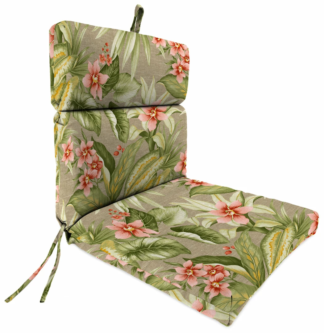 Jordan Manufacturing Outdoor French Edge Dining Chair Cushion-TAHITI SUNRISE RICHLOOM Custom Order Cushions 1 Jordan Manufacturing Outdoor French Edge Dining Chair Cushion-TAHITI SUNRISE RICHLOOM Custom Order Cushions