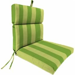 Jordan Manufacturing Outdoor French Edge Dining Chair Cushion-PREVIEW LEAF RICHLOOM