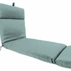 Jordan Manufacturing Outdoor French Edge Chaise Lounge Cushion- Sunbrella SHORE LINEN GLEN RAVEN Custom Order Cushions