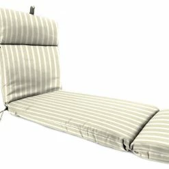 Jordan Manufacturing Custom Order Cushions Outdoor French Edge Chaise Lounge Cushion- Sunbrella CAST MIST GLEN RAVEN