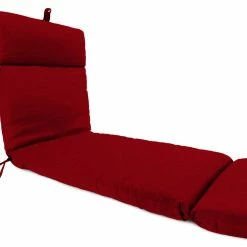 Jordan Manufacturing Outdoor French Edge Chaise Lounge Cushion-MCHUSK BERRY RICHLOOM