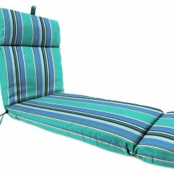 Jordan Manufacturing Custom Order Cushions Outdoor French Edge Chaise Lounge Cushion- Sunbrella DOLCE STR OASIS ACR GLEN RAVEN
