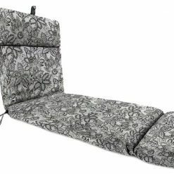 Jordan Manufacturing Outdoor French Edge Chaise Lounge Cushion-COPELAND NOIR RICHLOOM Custom Order Cushions
