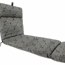 Jordan Manufacturing Outdoor French Edge Chaise Lounge Cushion-TALIA NOIR RICHLOOM