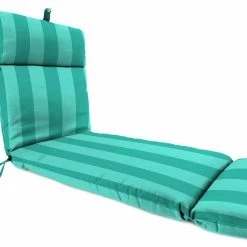 Jordan Manufacturing Custom Order Cushions Outdoor French Edge Chaise Lounge Cushion-PREVIEW LAGOON