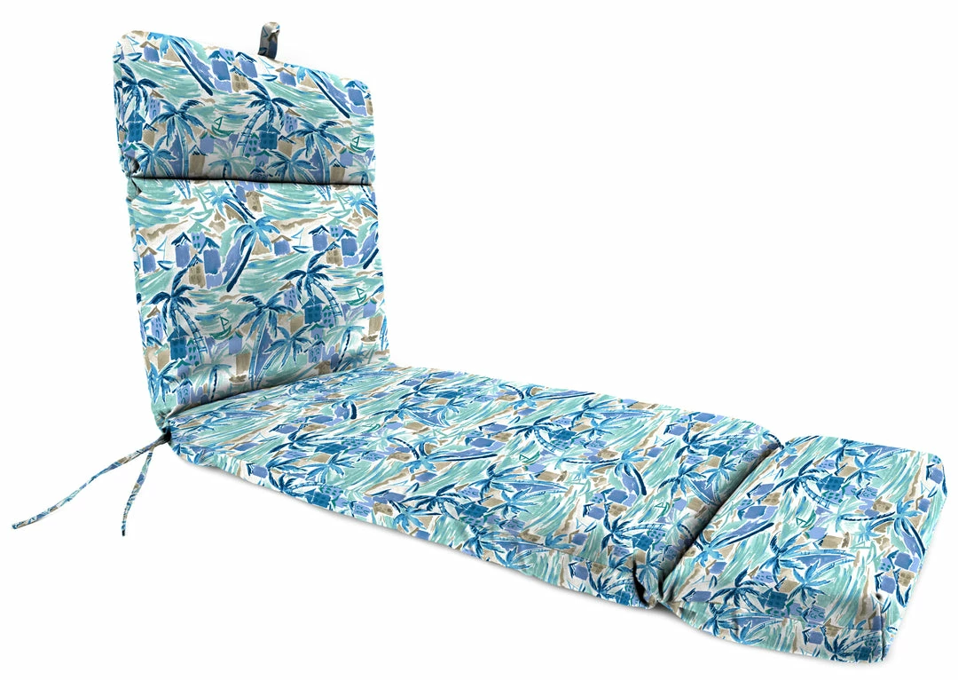 Jordan Manufacturing Outdoor French Edge Chaise Lounge Cushion-BALLYFIN BAY BLUE RICHLOOM Custom Order Cushions 1 Jordan Manufacturing Outdoor French Edge Chaise Lounge Cushion-BALLYFIN BAY BLUE RICHLOOM Custom Order Cushions