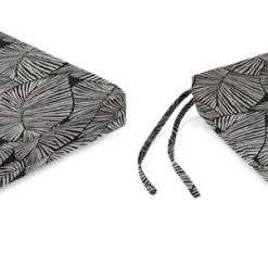 Jordan Manufacturing Custom Order Cushions Outdoor French Edge Seat Cushion-TALIA NOIR RICHLOOM