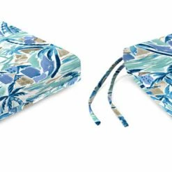 Jordan Manufacturing Custom Order Cushions Outdoor French Edge Seat Cushion-BALLYFIN BAY BLUE RICHLOOM