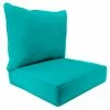 Jordan Manufacturing Outdoor 2PC Deep Seat Chair Cushion- Sunbrella CANVAS ARUBA GLEN RAVEN Custom Order Cushions