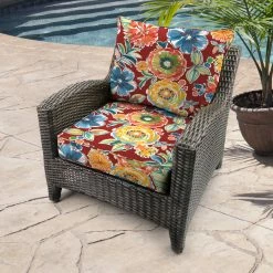 Jordan Manufacturing Outdoor 2PC Deep Seat Chair Cushion-COLSEN BERRY RICHLOOM