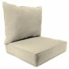 Jordan Manufacturing Custom Order Cushions Outdoor 2PC Deep Seat Chair Cushion-TORY BISQUE RICHLOOM