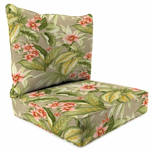 Jordan Manufacturing Outdoor 2PC Deep Seat Chair Cushion-TAHITI SUNRISE RICHLOOM Custom Order Cushions