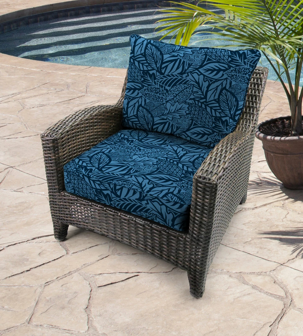 Jordan Manufacturing Outdoor 2PC Deep Seat Chair Cushion-MAVEN CAPRI Custom Order Cushions 2 Jordan Manufacturing Outdoor 2PC Deep Seat Chair Cushion-MAVEN CAPRI Custom Order Cushions