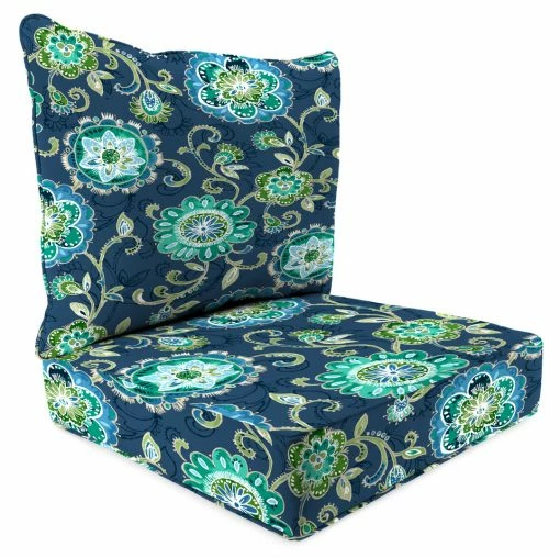 Jordan Manufacturing Custom Order Cushions Outdoor 2PC Deep Seat Chair Cushion-FANFARE CAPRI