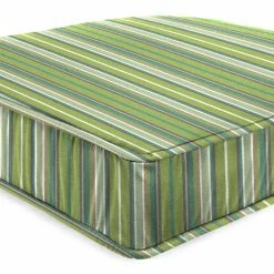 Jordan Manufacturing Outdoor Boxed Edge Deep Seat Cushion- Sunbrella FOSTER SURFSIDE RAVEN
