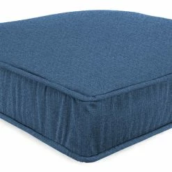 Jordan Manufacturing Outdoor Boxed Edge Deep Seat Cushion-HUSK TEXTURE CAPRI RICHLOOM Custom Order Cushions