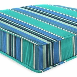 Jordan Manufacturing Outdoor Boxed Edge Deep Seat Cushion- Sunbrella DOLCE STR OASIS ACR GLEN RAVEN Custom Order Cushions