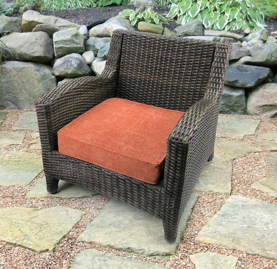Jordan Manufacturing Outdoor Boxed Edge Deep Seat Cushion-TORY SUNSET RICHLOOM Custom Order Cushions 2 Jordan Manufacturing Outdoor Boxed Edge Deep Seat Cushion-TORY SUNSET RICHLOOM Custom Order Cushions