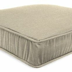 Jordan Manufacturing Outdoor Boxed Edge Deep Seat Cushion-TORY BISQUE RICHLOOM