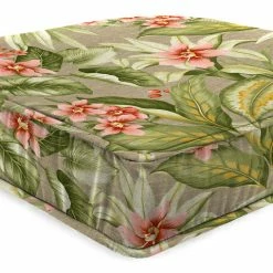 Jordan Manufacturing Outdoor Boxed Edge Deep Seat Cushion-TAHITI SUNRISE RICHLOOM Custom Order Cushions