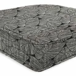 Jordan Manufacturing Custom Order Cushions Outdoor Boxed Edge Deep Seat Cushion-TALIA NOIR RICHLOOM