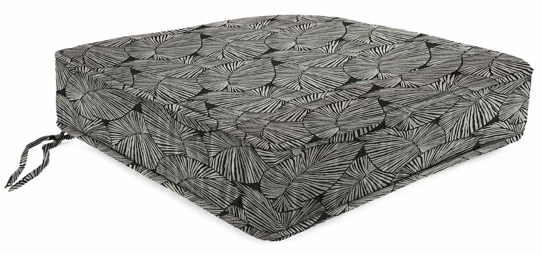 Jordan Manufacturing Custom Order Cushions Outdoor Boxed Edge Deep Seat Cushion-TALIA NOIR RICHLOOM 1 Jordan Manufacturing Custom Order Cushions Outdoor Boxed Edge Deep Seat Cushion-TALIA NOIR RICHLOOM