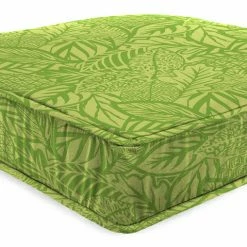Jordan Manufacturing Custom Order Cushions Outdoor Boxed Edge Deep Seat Cushion-MAVEN LEAF RICHLOOM
