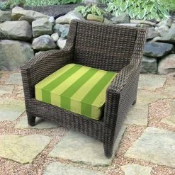 Jordan Manufacturing Custom Order Cushions Outdoor Boxed Edge Deep Seat Cushion-PREVIEW LEAF RICHLOOM