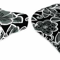 Jordan Manufacturing Set Of 2 Outdoor 18" Wicker Chair Cushions-HALSEY SHADOW RICHLOOM Custom Order Cushions