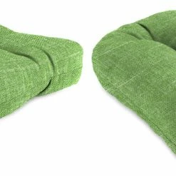 Jordan Manufacturing Set Of 2 Outdoor 18" Wicker Chair Cushions-TORY PALM RICHLOOM Custom Order Cushions