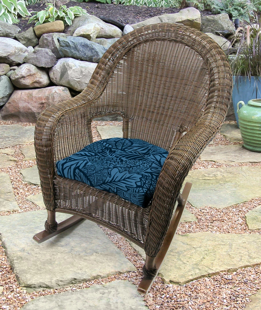 Jordan Manufacturing Custom Order Cushions Set Of 2 Outdoor 18" Wicker Chair Cushions-MAVEN CAPRI 2 Jordan Manufacturing Custom Order Cushions Set Of 2 Outdoor 18" Wicker Chair Cushions-MAVEN CAPRI