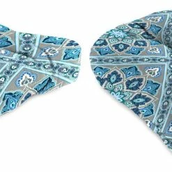 Jordan Manufacturing Set Of 2 Outdoor 18" Wicker Chair Cushions-MEDLO BAY RICHLOOM