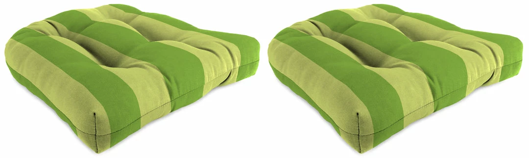 Jordan Manufacturing Set Of 2 Outdoor 18" Wicker Chair Cushions-PREVIEW LEAF RICHLOOM Custom Order Cushions 1 Jordan Manufacturing Set Of 2 Outdoor 18" Wicker Chair Cushions-PREVIEW LEAF RICHLOOM Custom Order Cushions