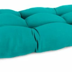 Jordan Manufacturing Custom Order Cushions Outdoor 44" Wicker Loveseat Cushion-Sunbrella CANVAS ARUBA GLEN RAVEN